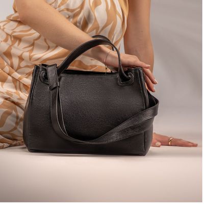 Bolsa Feminina Couro Legítimo Transversal Ombro Mé... - Cris Santos
