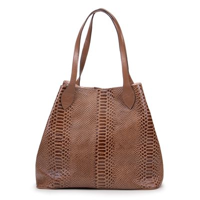 Bolsa 2 Em 1 Feminina Shopper Saco Sacola Em Couro... - Cris Santos