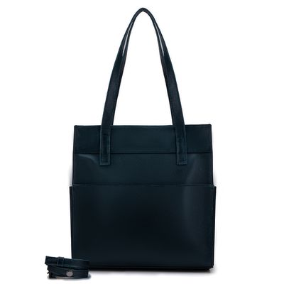 Bolsa Feminina Couro Legítimo Bolsos Externos Gran... - Cris Santos