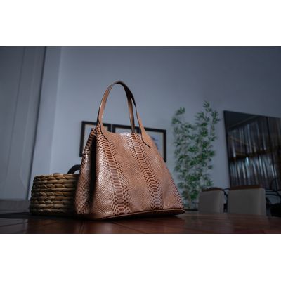 Bolsa 2 Em 1 Feminina Shopper Saco Sacola Em Couro... - Cris Santos