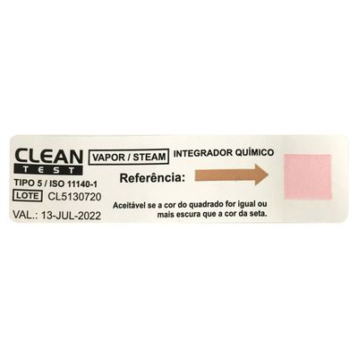 Integrador / Teste Químico Classe 5 Clean para Testes de Autoclave