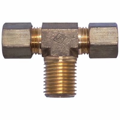 Conector Tee Macho Central 1/4x1/4bs P Vt com Tubo Cristofoli