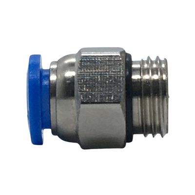 Conexão Reta para Engate Rápido - Rosca 1/4 - Tubo 8mm Bsp