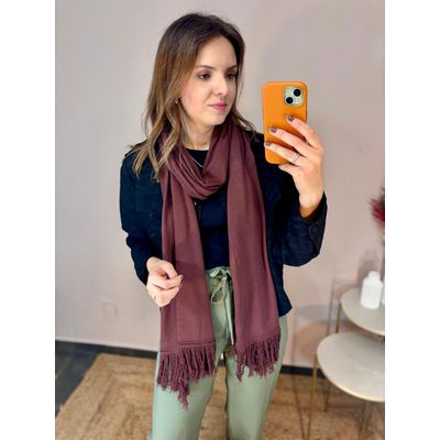 Pashmina Lã - Chocolate - DONNA LELLA