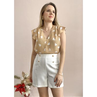 Blusa Samara Corações - DONNA LELLA