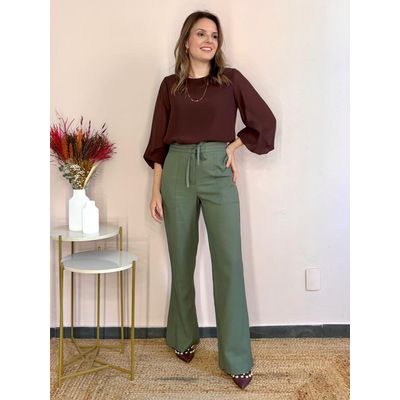 Calça Dandara - Verde - DONNA LELLA