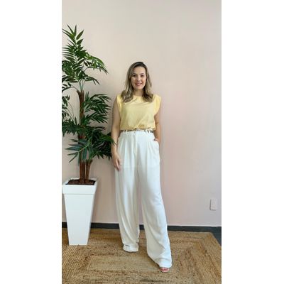 Calça Wide Leg Viscose - DONNA LELLA