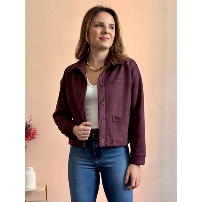 Casaco Cecilia Suede - Marrom - DONNA LELLA