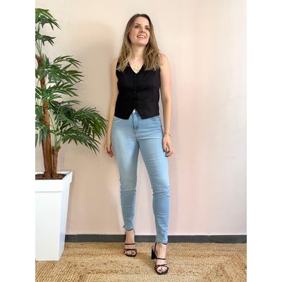 Calça Jeans Cigarrete Degrau - DONNA LELLA