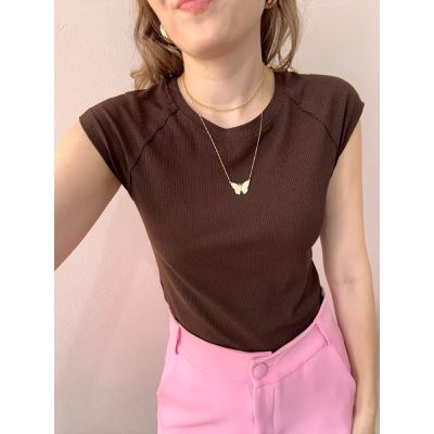 Blusa Ida - Marrom - DONNA LELLA