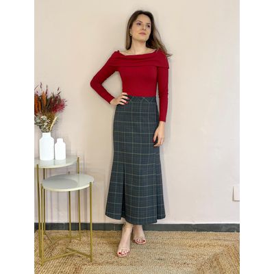 Saia Midi Xadrez - DONNA LELLA