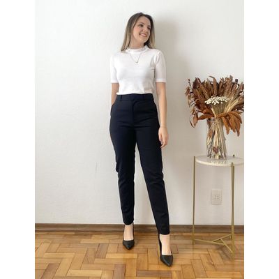 Calça Alfaiataria Mariah - Preta - DONNA LELLA