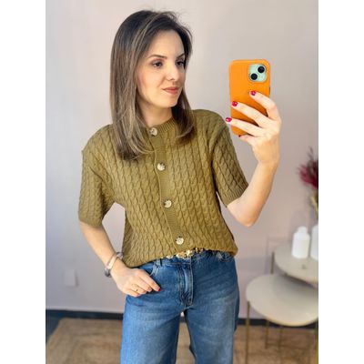 Tricô Eva Botões - DONNA LELLA