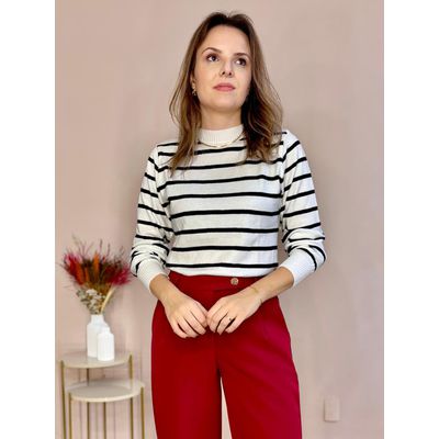 Tricô Listras - Branco - DONNA LELLA