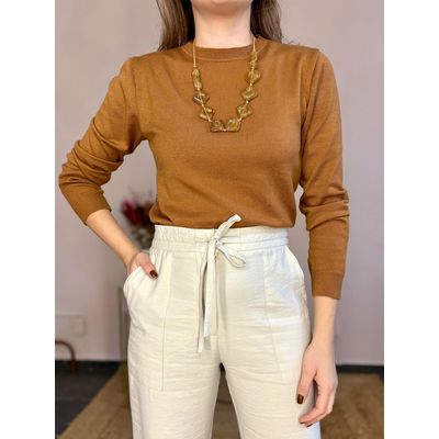 Tricô Basic - Caramelo - DONNA LELLA