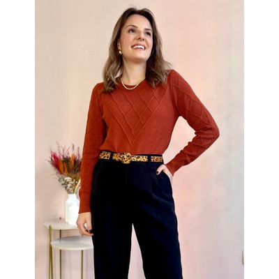 Tricô Justine - Terracota - DONNA LELLA