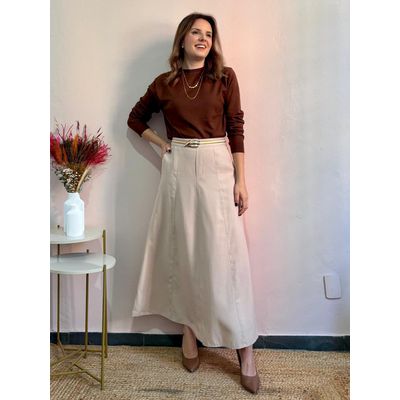 Saia Catarina - Bege - DONNA LELLA