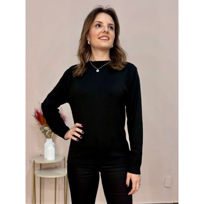 Tricô Basic - Preta - DONNA LELLA