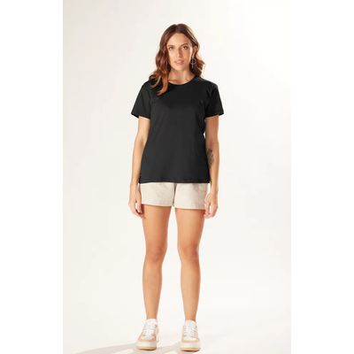 Blusa Básica Soft Touch - Preta - DONNA LELLA