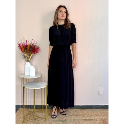 Vestido Midi Tati - Preto - DONNA LELLA