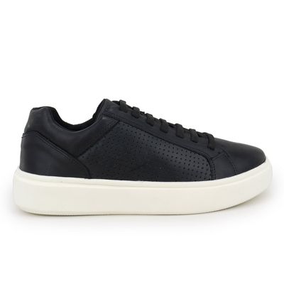 Tênis Masculino Couro Preto - Shopfran