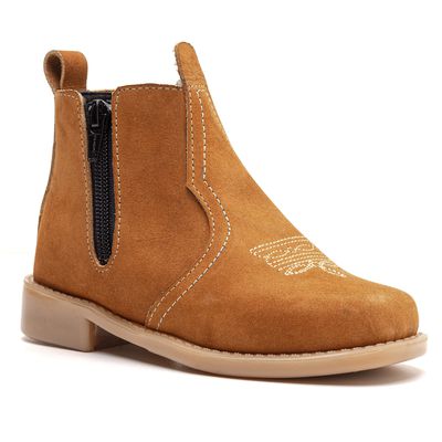 BOTA TEXANA INFANTIL ZÍPER LATERAL MILHO 050 - Shopfran