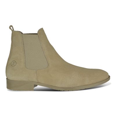 Bota Chelsea Boots Slim Em Couro Camurça Legitimo - ESCRETE