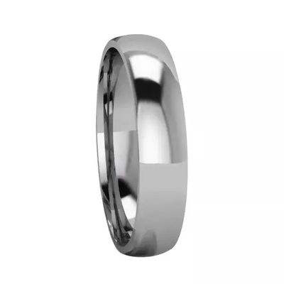 Aliança Individual Prata 950 Tradicional e Anatômica Com 4,0mm - 20417... - Fábrica do Ouro ®️