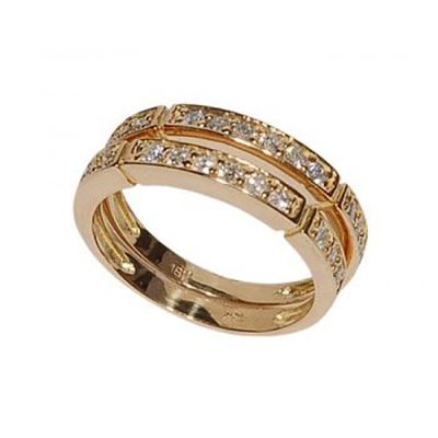 Par De Aparadores De Ouro 18k Com Diamantes De 2 Pontos - 100463 - Fábrica do Ouro ®️