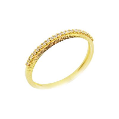 Aparador De Ouro 18k Com Fileira De Zircônias - 103104 - Fábrica do Ouro ®️
