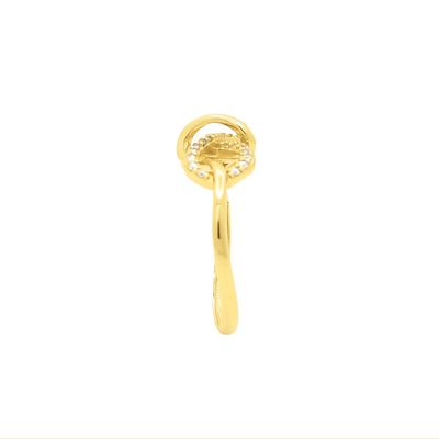 Anel De Ouro 18k Encantada com Zircônias
