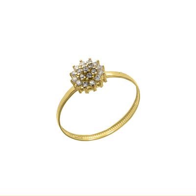 Anel De Ouro 18k GlowUp - 103765 - Fábrica do Ouro ®️