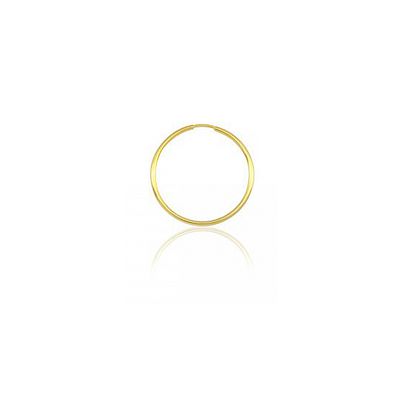 Brinco Masculino Individual De Ouro 18k Argola Fio Redondo De 10mm - 1... - Fábrica do Ouro ®️