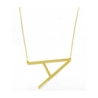 Corrente De Ouro 18k Com 45 Cm Com Letra ( a à z )