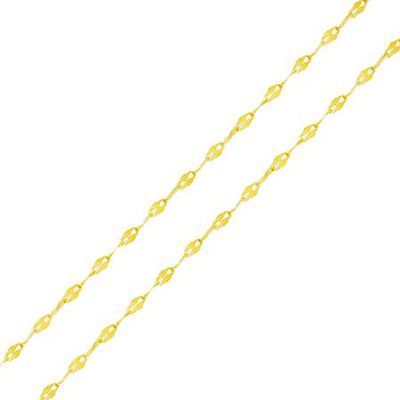 Corrente De Ouro 18k Coffee De 1,6mm Com 50cm - 101623 - Fábrica do Ouro ®️