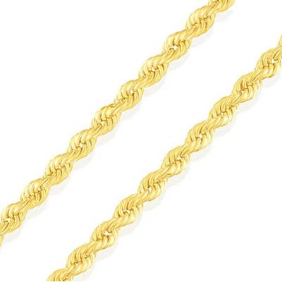 Corrente De Ouro 18k Corda De 3,7mm Com 60cm - 101741 - Fábrica do Ouro ®️