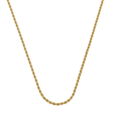 Corrente De Ouro 18k Corda De 2,1mm Com 40cm - 101772 - Fábrica do Ouro ®️