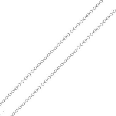 Corrente De Ouro Branco 18k Elo Português De 1mm Com 50cm - 102545 - Fábrica do Ouro ®️