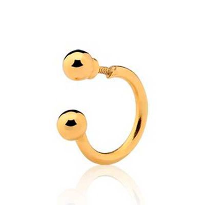 Piercing De Orelha, Nariz Ou Tragus De Ouro 18k Bolinhas - 100984 - Fábrica do Ouro ®️