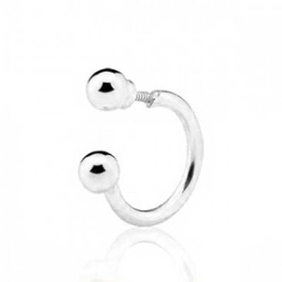 Piercing De Orelha, Nariz Ou Tragus De Ouro Branco 18k Bolinhas - 1010... - Fábrica do Ouro ®️
