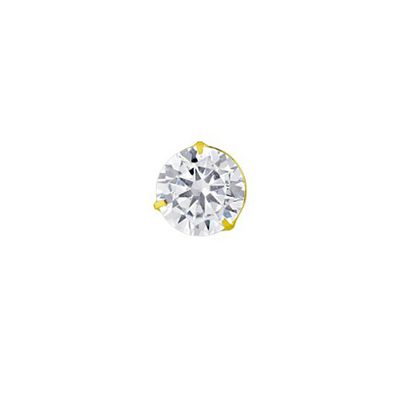 Pingente Ponto De Luz De Ouro 18k Com Zircônia De 6mm - 103803 - Fábrica do Ouro ®️