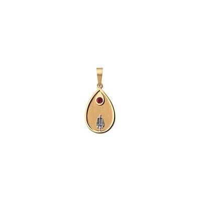 Pingente De Ouro 18k Gota Formatura De Direito Com Zircônia - 101919 - Fábrica do Ouro ®️