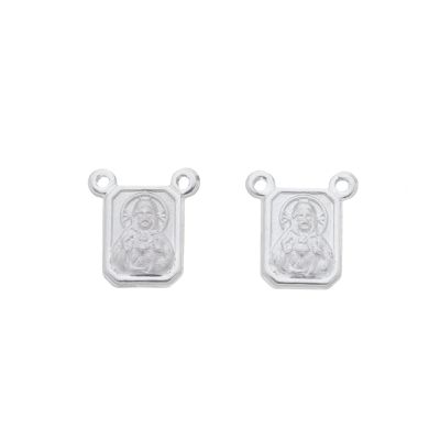 Plaquinha De Ouro Branco 18k P Para Escapulário - 103403 - Fábrica do Ouro ®️