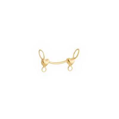 Canga De Ouro 18k Dupla Corações - 103739 - Fábrica do Ouro ®️