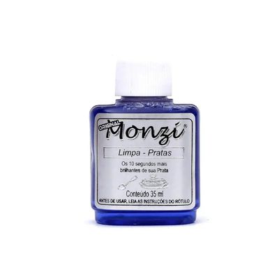 Liquido Limpa Joias De Prata Monzi 35ml - 104040 - Fábrica do Ouro ®️