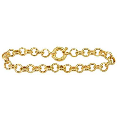 Pulseira De Ouro 18k Português De 6,8mm Com 19cm - 100687 - Fábrica do Ouro ®️