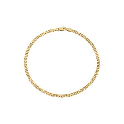Pulseira De Ouro 18k Bismarck De 2,0mm Com 19cm - 101804 - Fábrica do Ouro ®️