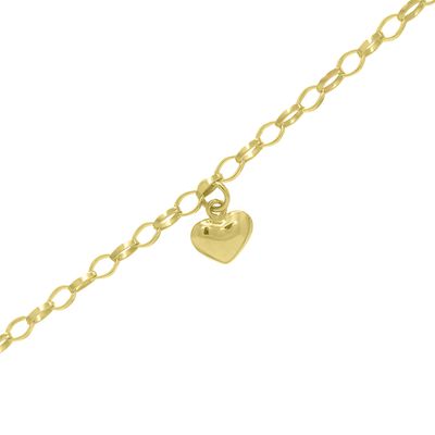 Tornozeleira De Ouro 18k Elo Português Oval Com 25cm - 101907 - Fábrica do Ouro ®️