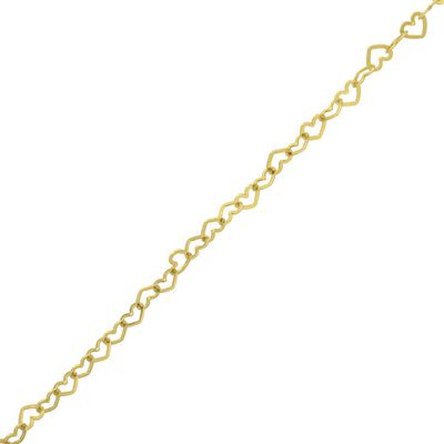 Tornozeleira De Ouro 18k Mini Love De 0,8mm com 25cm - 103406 - Fábrica do Ouro ®️