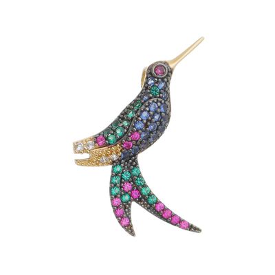 Pingente De Ouro 18k Beija-flor Grande - 101697 - Fábrica do Ouro ®️